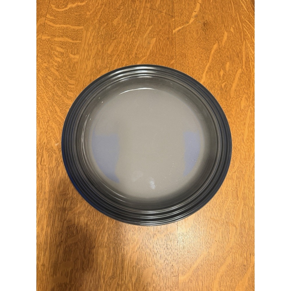 NEW Le Creuset Ceramic 10.5" 27cm Dinner Plate In Flint Gray NWT Second Choix